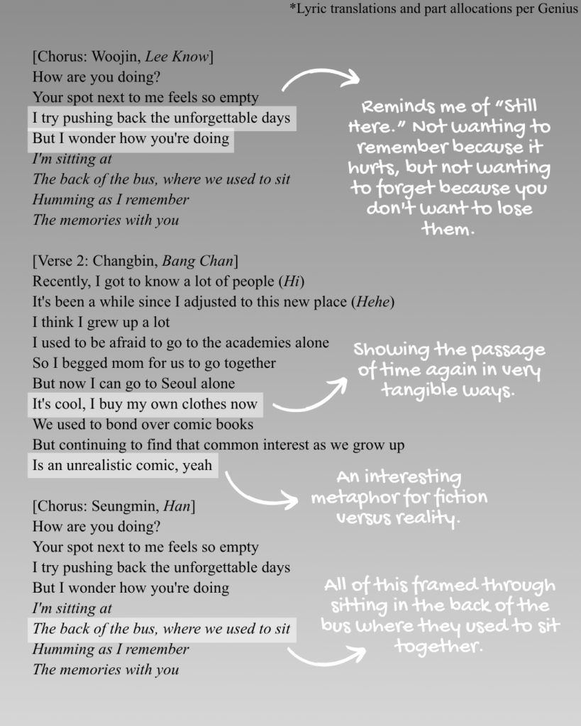 Chorus and verse 2 of Stray Kids "4419" lyrics English translation